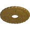 Ekena Millwork Kendall Train Station Ceiling Medallion (Canopies up to 3 7/8"), 18 1/2"OD x 3 7/8"ID x 1"P, Gold CM18KDGLS - alternate 2
